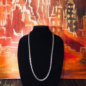 Men’s Heavy Silver Metal Chain Necklace